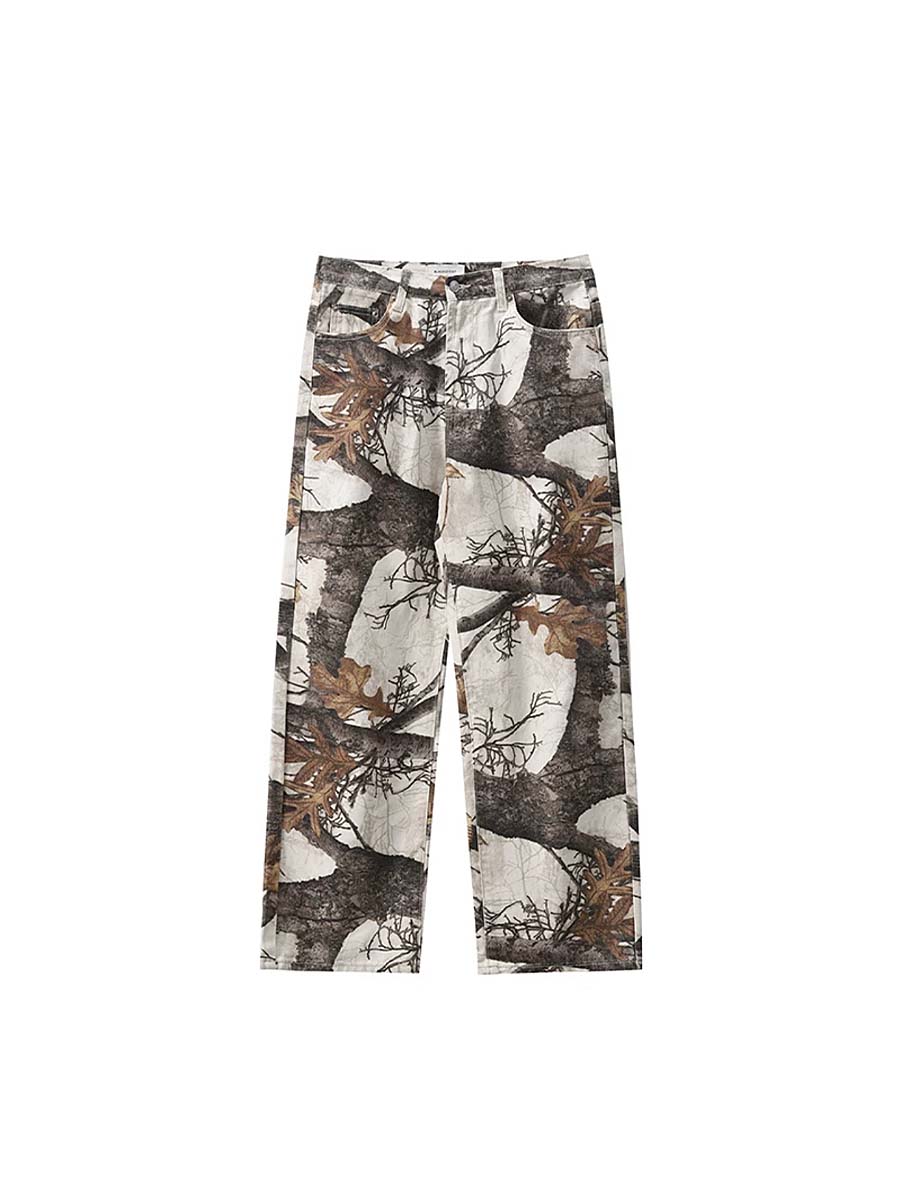 634 Hosho "Vines" Printed Trousers