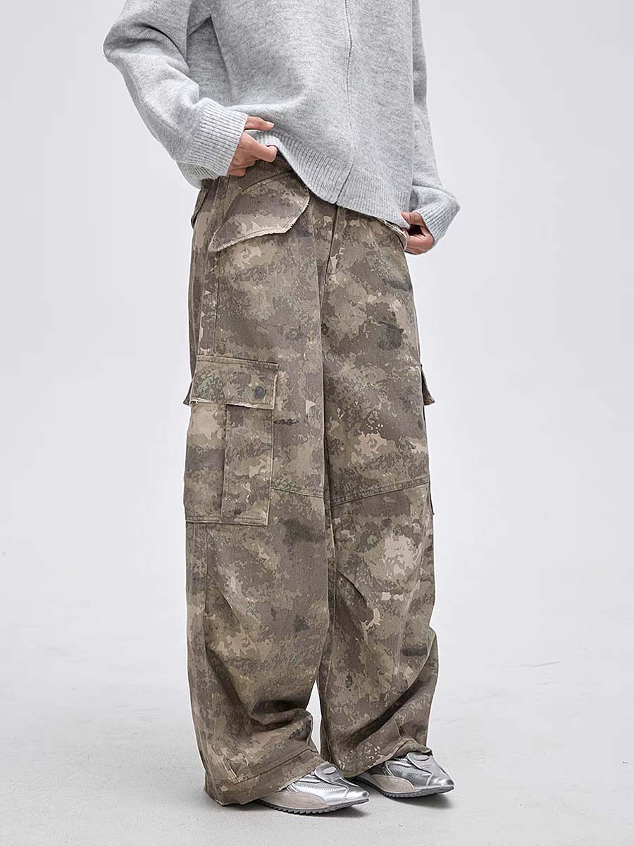 647 Osako "Sands" Printed Cargo Trousers