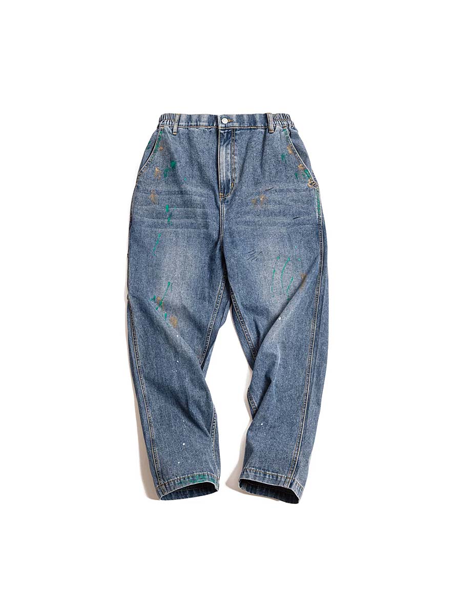 639 Koshi Washed Graffiti Jeans