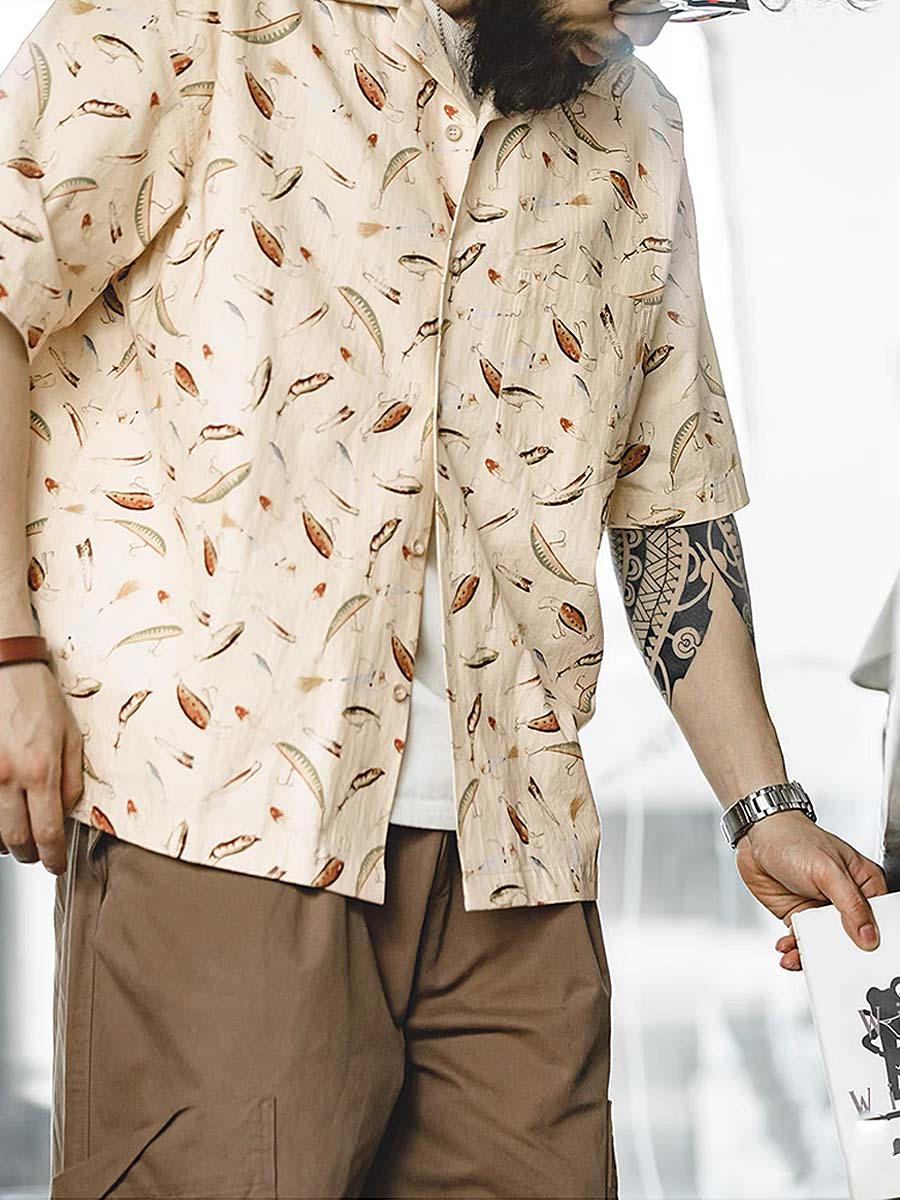 534 Roi "Fisherman" Printed Shirt