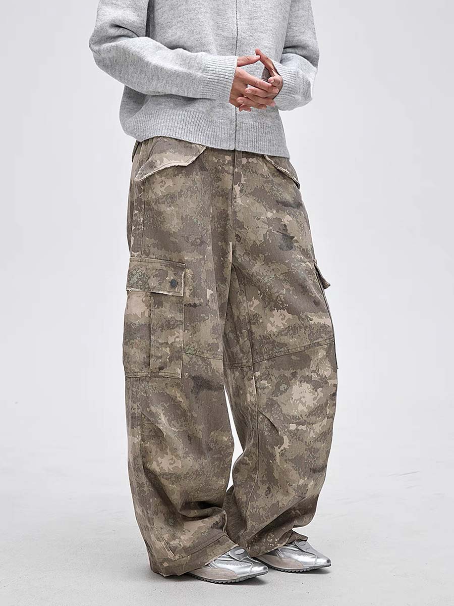 647 Osako "Sands" Printed Cargo Trousers