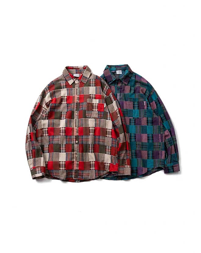 483 Taiki Plaid-Patterned Flannel Shirt