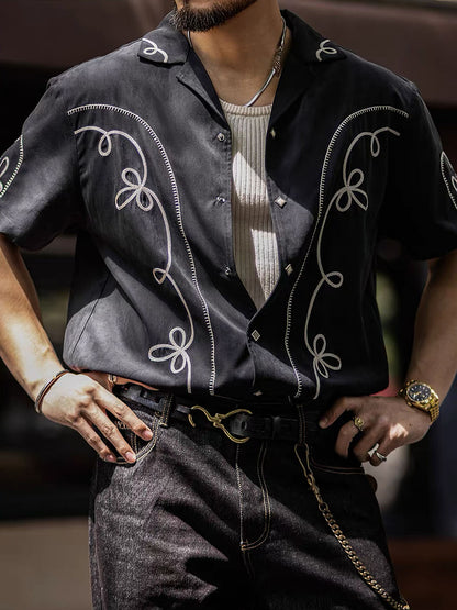 320 Nuro Vintage Bolero Short-Sleeve Shirt