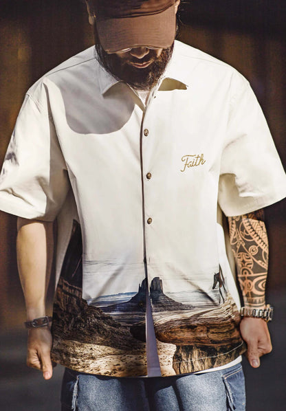 679 Kouye Printed Short-Sleeve Shirt