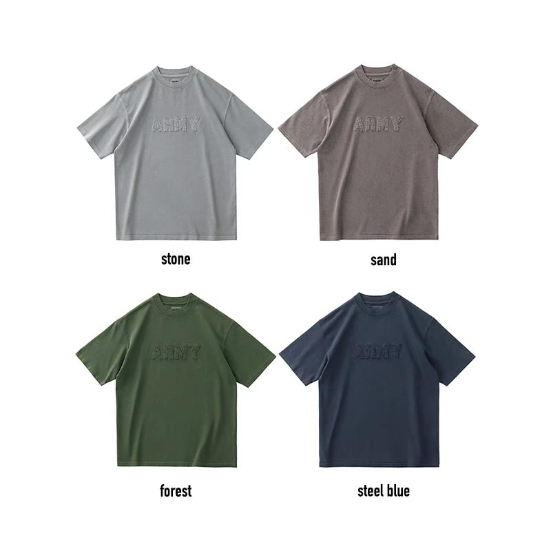 320G Pure Cotton "Army" Tee