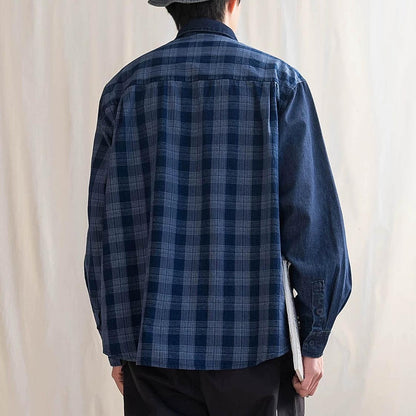 649 Mio Patchwork Long-Sleeve Shirt