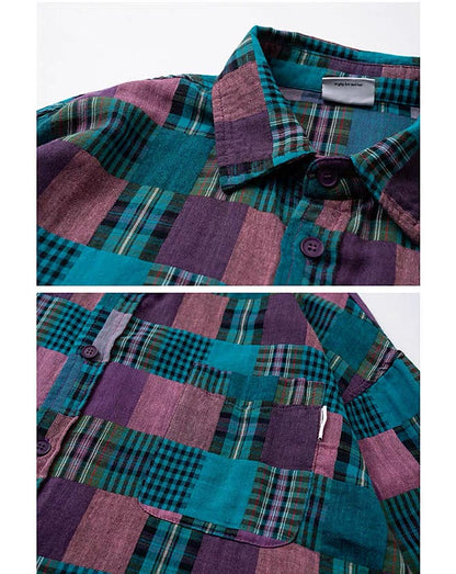 483 Taiki Plaid-Patterned Flannel Shirt