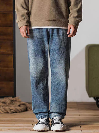 438 Kaito Washed Old Denim Trousers