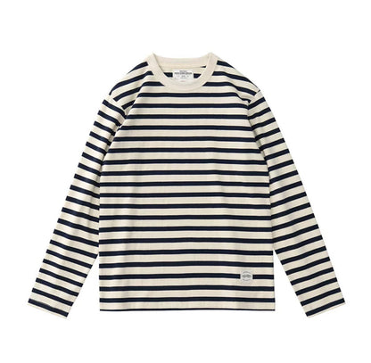 250G Washed Striped Long-Sleeve Tee