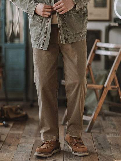 064 Bara Distressed Relaxed Chinos