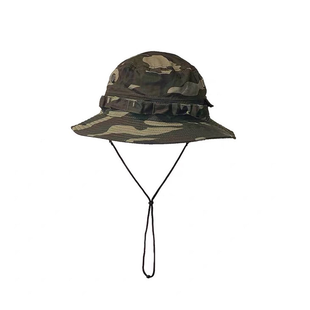 028 Webbing Trimmed Bucket Hat