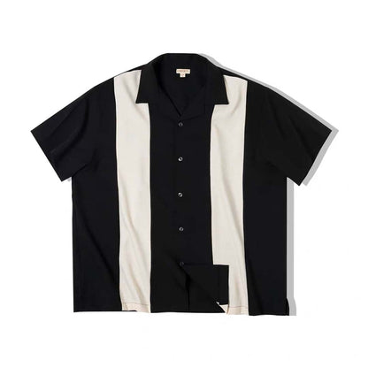 220 Striped Cuban Collar Shirt