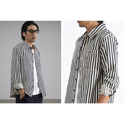 146 Akimeji Striped Shirt