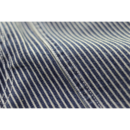 108 Vintage Striped Denim Shorts