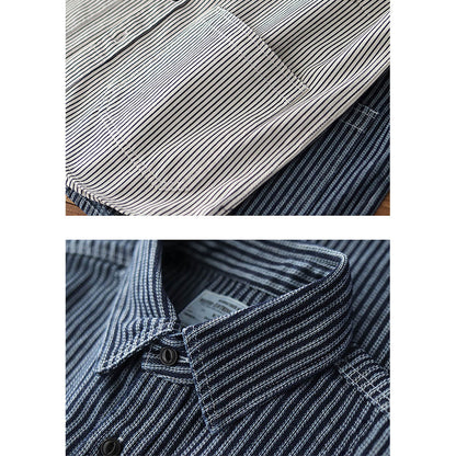 229 Kaoru Striped Workwear Shirt