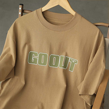 260G "Go Out" Printed Tee