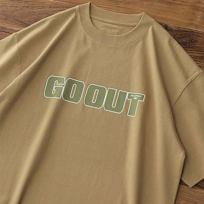 260G "Go Out" Printed Tee
