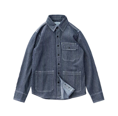 229 Kaoru Striped Workwear Shirt